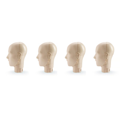 Prestan Jaw Thrust Head Assembly Professional Adult Medium Skin 4-Pack Replacement
