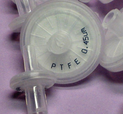 Trilayer PTFE Hydrophobic Syringe Filter 25mm 0.22?m Sterile Replacement