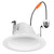 LED 4IN Retrofit Downlight Kit 600 Lumens 3000K Warm White Baffle Trim E26 Base White Finish Replacement