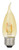 LED 4W B10 Bent Tip Vintage Filament Bulb Dimmable 2200K Warm Amber 2-Pack Replacement