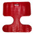 Floating Pool Saddle Small Red Pack of 2