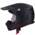 MOTORFIST ADULT MX DEFENDER HELMET - BLACK AMP RED-XL