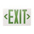 EXIT SIGN GREEN WHITE HOUSING