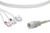 DISPOSABLE PHILIPS ONE-PIECE ECG CABLE3 LEADS CLIP EACH