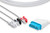 SPACELABS NIHON KOHDEN DIRECT CONNECT ONE-PIECE ECG CABLE 3 LEADS AHA CLIP