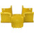 COMMSCOPE FIBERGUIDE’« HORIZONTAL CROSS 4 IN X 4 IN YELLOW