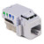 HELLERMANNTYTON 8 POS CATEGORY 3 RJ45 KEYSTONE JACK OFFICE WHITE 1 PORT WIRE GAUGE 22-24 AWG