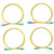 FLUKE NETWORKS SINGLEMODE TEST REFERENCE CORD KIT 2M FOR TESTING LC TERMINATED FIBERS 2 SCUPC TO LCA APC 2 LCAPC TO LCAPC