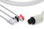 DIRECT-CONNECT ECG CABLES 3 LEADS PINCHGRABBER