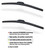 FRONT LEFT DRIVER SIDE AND FRONT RIGHT PASSENGER SIDE WIPER BLADES IN-6YJS0
