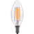 LED ADVANTAGE FILAMENT B11 320 DEG 4W-500LM DIMMABLE 80CRI 2700K E12 120VAC CLEAR