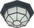 1 LIGHT 12 INCH CEILING SPIDER CAGE FIXTURE DIE CAST GLASS LENS COLOR RETAIL PACKAGING TEXTURED BLAC