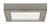 10.5 WATT 5.5 INCH FLUSH MOUNT LED FIXTURE 2700K SQUARE SHAPE BRUSHED NICKEL FINISH 120 VOLTS