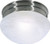 1 LIGHT ES SMALL MUSHROOM WITH ALABASTER GLASS 1 13W GU24 LAMP INCLUDED BRUSHED NICKEL UTILITY