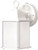 CUBE LANTERN ES 1 LIGHT WALL LANTERN WITH FROSTED BEVELED GLASS LAMP INCLUDED WHITE TRADITIONAL