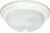 3 LIGHT ES 15 INCH FLUSH FIXTURE WITH ALABASTER GLASS 3 13W GU24 LAMPS INCLUDED TEXTURED WHITE TRANS