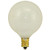 60W WHITE GLOBE SHAPE E12 CANDELABRA BASE GLOBE