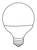 DIMMABLE 8W SMOOTH G25 3000K FROST