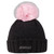 WOMEN'S POM BEANIE - CHARCOAL