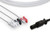IN-71492 DIRECT-CONNECT ECG CABLES 3 LEADS PINCH/GRABBER