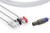 IN-71487 DIRECT-CONNECT ECG CABLES 3 LEADS PINCH/GRABBER