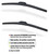 FRONT LEFT DRIVER SIDE AND FRONT RIGHT PASSENGER SIDE WIPER BLADES IN-6YJC7