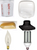 IN-29QX4 PLASTIC DRIP CANDLE COVER ANTIQUE PLASTIC DRIP 13/16 INCH INSIDE DIAMETER 7/8 INCH OUTSIDE DIAMETER