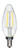 2.5 WATT C11 LED CLEAR CANDELABRA BASE 2700K 200 LUMENS 120 VOLTS IN-28EQ8