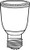 LED 6W 120-VOLT E26 MEDIUM SCREW 1-INCH DIAMETER E27 PAR16 DIMMABLE IN-16EB5