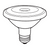 DIMMABLE 10W SMOOTH P30 KNFL