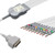 Replacement 10 lead, 4mm banana, 2.2m+mixed 0.9m/1.3m, AHA, Reusable Replacement