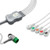 IN-0000972 Replacement: 5 lead, Snap, 2.5m+1.5m, With Resistance, AHA, Reusable Replacement