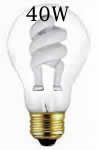 40 Watt Compact Fluorescent Bulb