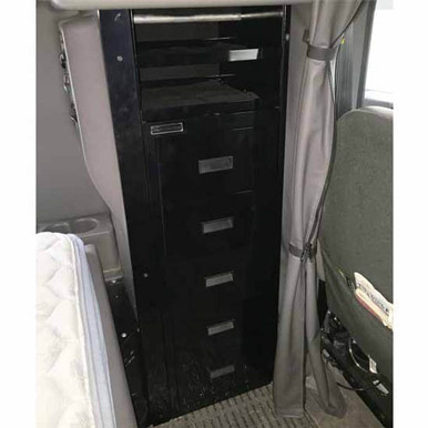PETERBILT 379 YEAR 1996 GLOSS BLACK 5 DRAWER SLEEPER STORAGE SYSTEM ...