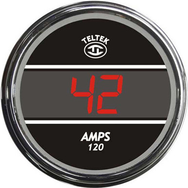 KENWORTH T800 CURVED GLASS YEAR 2000 GREEN DIGITAL AMP METER GAUGE PLUS ...