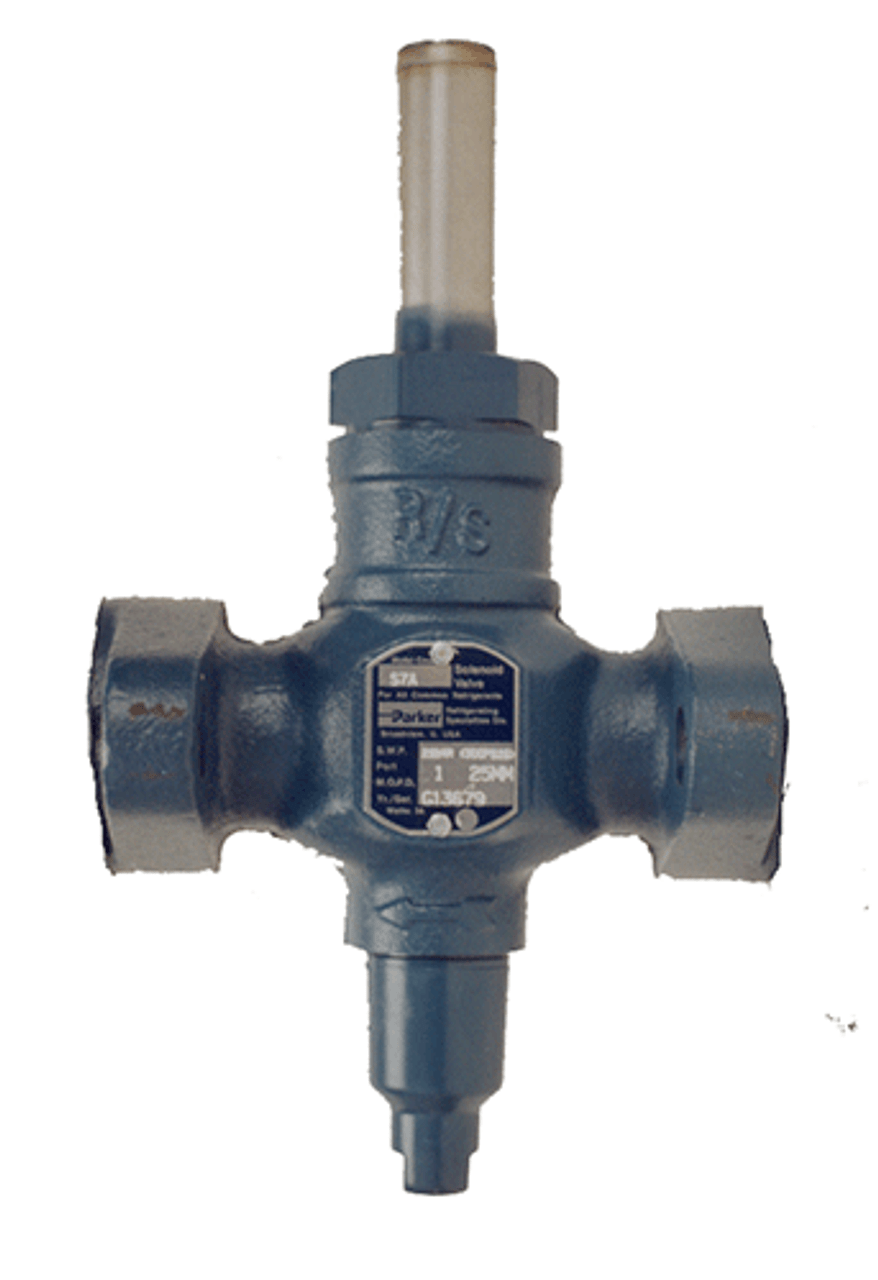 S7A20YS20B3XSN - 3/4" S7A Solenoid Valve With Strainer, 3/4" SW Flanges And 120V LW Coil With Green LED