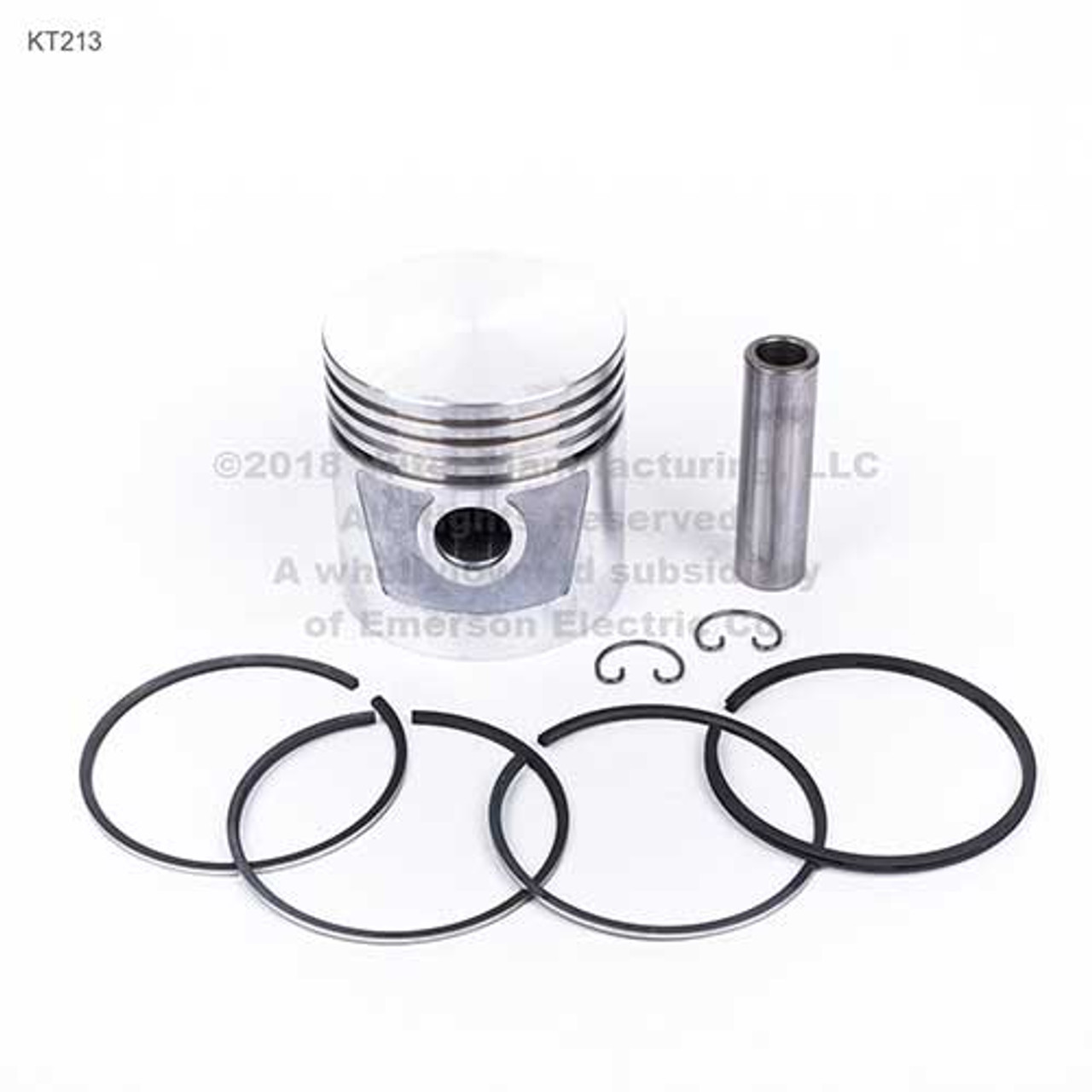 KT213 - Piston 440/450 Alum W/Rings&Pin