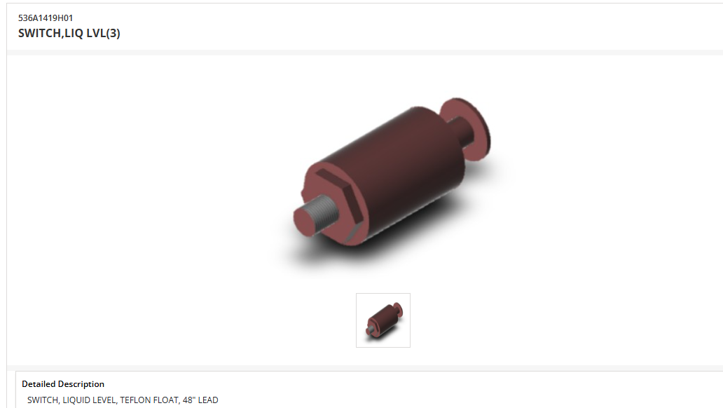 536A1419H01 - Liquid Level Switch