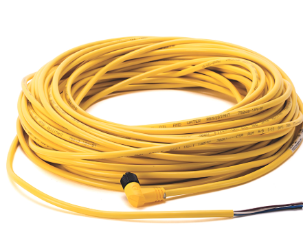CORD SET, MICRO, NUMBER OF PINS : 4, AMPERAGE RATING : 4 A, CABLE DIAMETER : 0.21 IN, CONDUCTOR SIZE : 22 AWG, CONNECTOR : SENSOR/I/O END- 4-PIN (M12) DC MICRO RIGHT CORD SET, MICRO, NUMBER OF PINS : 4, AMPERAGE RATING : 4 A, CABLE DIAMETER : 0.21 IN, CONDUCTOR SIZE : 22 AWG, CONNECTOR : SENSOR/I/O END- 4-PIN (M12) DC MICRO RIGHT ANGLE FEMALE/MALE CABLE, ENCLOSURE : IP69K, LENGTH : 5 M, TEMPERATURE RATING : -20 TO 15