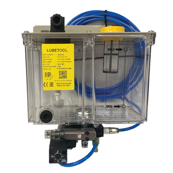 LubeTool MQL Single Micro Pump Assembly with Reservoir