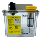 LubeTool A72.079260 1.2 L Transparent Polyester MQL Reservoir with Low-Level Switch