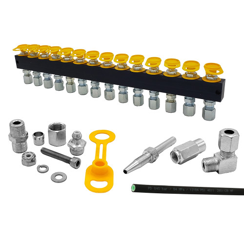 14 Point Remote Grease Manifold Kit
