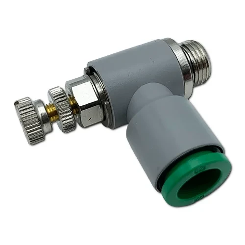 LubeTool A92.106118 MQL Air Adjustment Fitting with 1/8 Inch Thread and 8 mm Push-In Connection