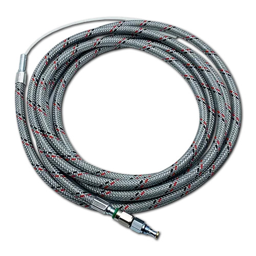 8mm Metallic Coaxial Tubing Complete with Base Inlet Fitting - 4 M Length