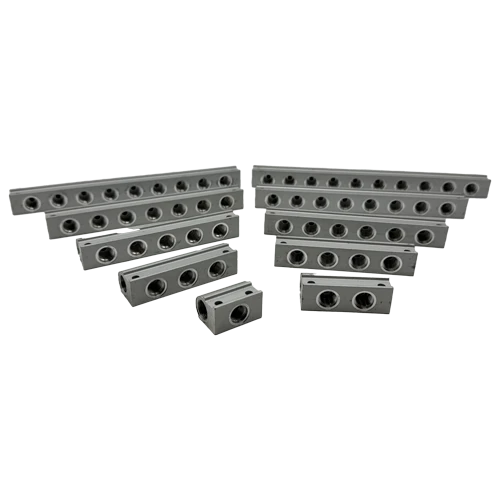 ILC ILCOMATIC 3 Multi-Port SLP Manifold with 1 to 10 Outlets, M12×1 Inlet and M10×1 Outlets