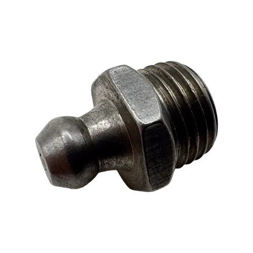 Flow Stop Zerk Fitting – 1/8-27 PTF, 60° Angle, Steel, 60