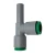 LubeTool A92.106114 MQL 8 mm Push-In Tee Fitting for Micro Pump Base