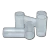 ILC A83.120870 Transparent Regulator Caps for DR3 Dual Line Valve