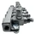 Assembled CM-33 grease metering valve manifold shown for illustration purposes. Kits include the required components to assemble the manifold during installation and are not supplied preassembled.