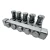 Assembled CM-33 grease metering valve manifold shown for illustration purposes. Kits include the required components to assemble the manifold during installation and are not supplied preassembled.